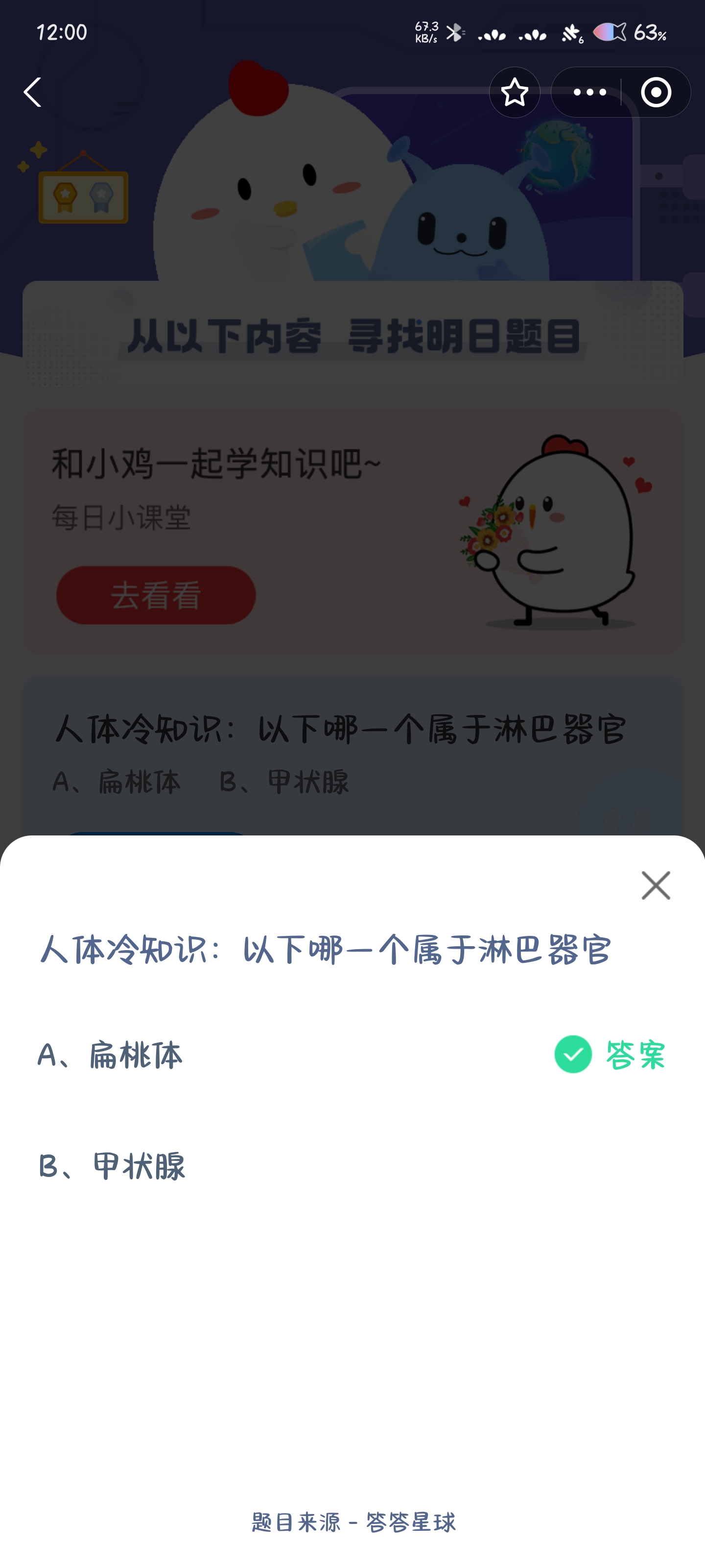 以下哪个属于淋巴器官