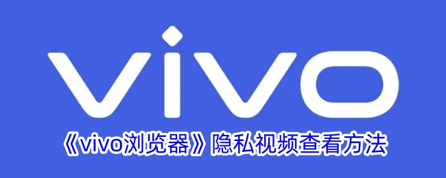 《vivo浏览器》隐私视频查看方法