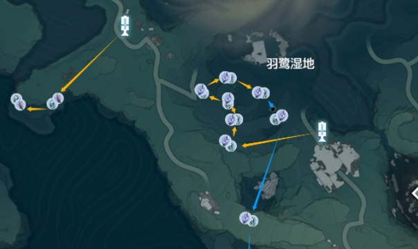 《鸣潮》紫晶簇矿物材料采集路线