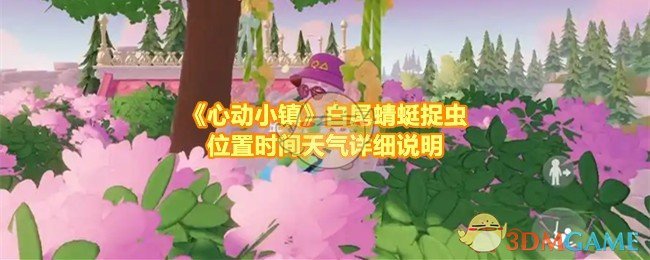 《心动小镇》白尾蜻蜓捉虫位置时间天气详细说明